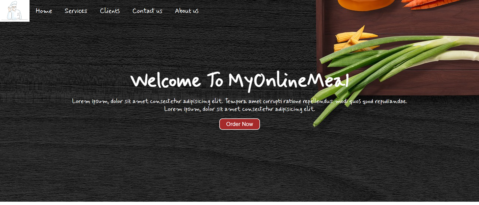 MyOnlineMeal Project 